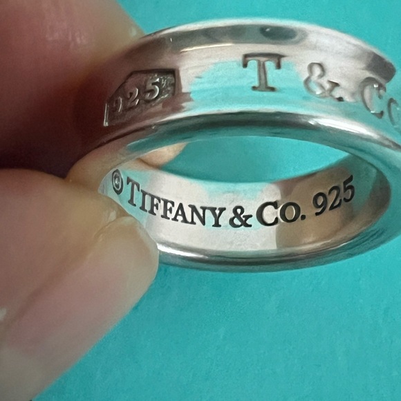🔴Authentic TIFFANY & CO Sterling Silver  1837 Wide Band / Ring🔴 - Picture 7 of 10